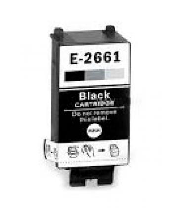 Cart. Epson T2661 Negro 9ml (reman.) - Imagen 1