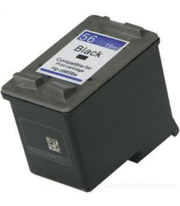 Cart. HP (56) C6656A Negro 22ml (reman.) - Imagen 1
