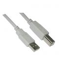 Nanocable 10.01.0103. Cable USB 2.0 Tipo A/M-B/M. Beige. 1.8m - Imagen 2
