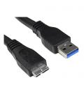 Nanocable 10.01.1102-BK. Cable USB 3.0. Tipo A/M-Micro B/M. Negro. 2.0m - Imagen 2