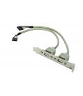 Gembird CCUSBRECEPTACLE adaptador de cable - Imagen 1