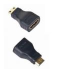 Gembird A-HDMI-FC HDMI mini-HDMI Negro adaptador de cable - Imagen 1