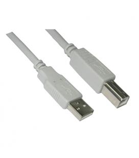 Nanocable 10.01.0102. Cable USB 2.0 TIPO A/M-B/M. Beige. 1.0m