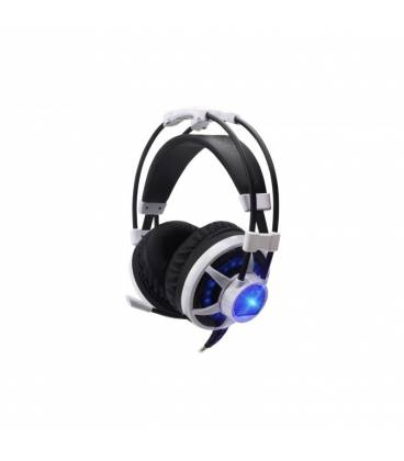 Coolbox Auriculares Gaming Headset Deep Ripple Blanco/Azul