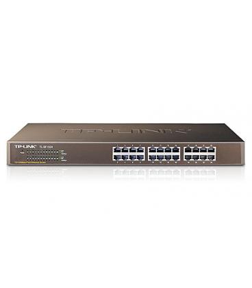 TP-LINK 24-Port 10/100Mbps Fast Ethernet Switch No administrado Negro - Imagen 1