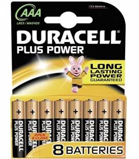 DURACELL PLUS POWER PILA ALCALINA AAA LR03 BLISTER (Paquete de 8 pilas)