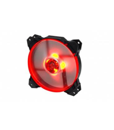 Coolbox Ventilador LED Deep Wind 120mm Negro/Rojo