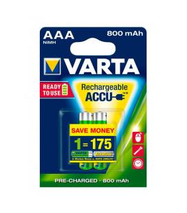 PILAS RECARGABLES VARTA AAA 800MAH PACK 2