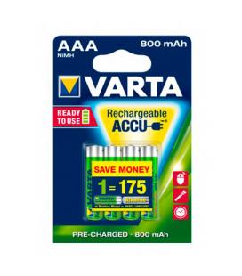 PILAS RECARGABLES VARTA AAA 800MAH PACK 4