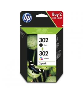 HP 302 Pack Negro+ Color X4D37AE - Imagen 1
