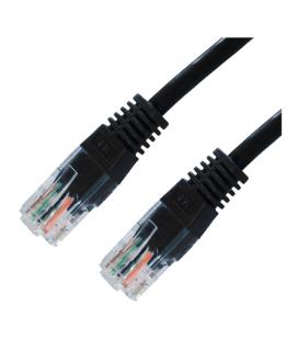 CABLE RED LATIGUILLO RJ45 CAT.5E UTP AWG24, NEGRO, - Imagen 1