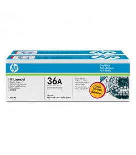 Toner negro hp cb436ad nº36a láser 2000 páginas 2 unidades p1505 / p1505n / m1522n mfp / m1522nf mfp