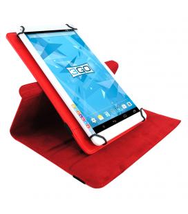 Funda universal 3go csgt15 roja - para tablets 10.1'/25.6cm - soporte rotatorio - cierre elástico