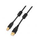 Nanocable 10.01.1202 2m USB A USB B Negro cable USB - Imagen 2