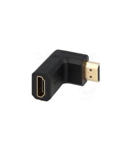 ADAPTADOR HDMI-H A HDMI-M 90º AH0005 LOGILINK - Imagen 1