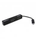 approx! APPHM4B HUB 4 puertos USB 2.0 Tablet Negro - Imagen 2