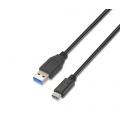 CABLE USB 3.1 GEN2 10GBPS 3A, TIPO USB-C/M-A/M, NEGRO, 1.0 M - Imagen 2