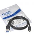 CABLE USB 3.1 GEN2 10GBPS 3A, TIPO USB-C/M-A/M, NEGRO, 1.0 M - Imagen 3