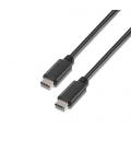 CABLE USB 2.0 3A, TIPO USB-C/M-USB-C/M, NEGRO, 1.0 M - Imagen 2
