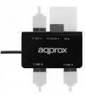 approx APPHT8B Hub 3 usb 2.0+Lec.SD/MicroSD Negro - Imagen 3