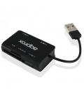 approx APPHT8B Hub 3 usb 2.0+Lec.SD/MicroSD Negro - Imagen 4