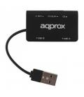 approx APPHT8B Hub 3 usb 2.0+Lec.SD/MicroSD Negro - Imagen 5