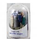 ADAPTADOR USB-M A 2X PS2-H LOGILINK AU0004A - Imagen 2