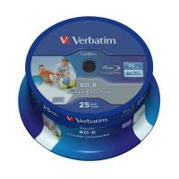 Tarrina 25 unidades verbatim 43811 - blu-ray bd-r - 25gb - 6x - printable