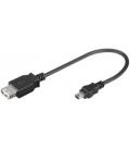 CABLE USB(A) 2.0 A MINI USB(B) 2.0 GOOBAY 0.2M - Imagen 1