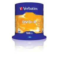 Dvd-r verbatim advanced azo 16x 4.7gb tarrina 100 unidades