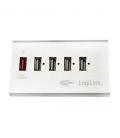 HUB 4 PUERTOS USB 2.0 LOGILINK+1 CARGA RAPIDA - Imagen 2