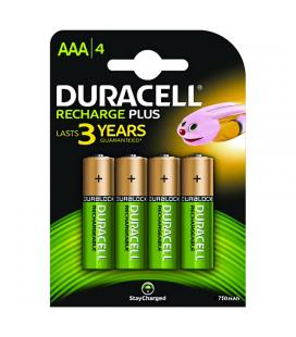 Pack 4 pilas aaa recargables duracell hr3-b - nimh - 1.2v -750mah