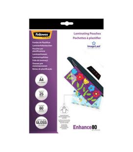 FUNDAS PLASTIFICAR FELLOWES A4 - 25 PCS - 80 MIC