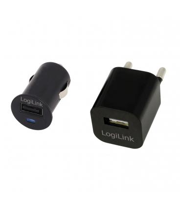 CARGADOR USB CASA/COCHE LOGILINK PA0076 - Imagen 4