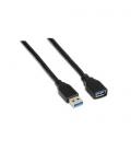 NANOCABLE CABLE USB 3.0, TIPO A/M-A/H, NEGRO, 2.0 M - Imagen 3