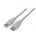 NANOCABLE CABLE USB 2.0, TIPO A/M-A/H, BEIGE, 1.8 M - Imagen 3