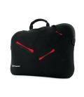 Funda / maletin sleeve neopreno phoenix stockholm para portatil netbook hasta 17" color negro detalles en rojo - Imagen 4