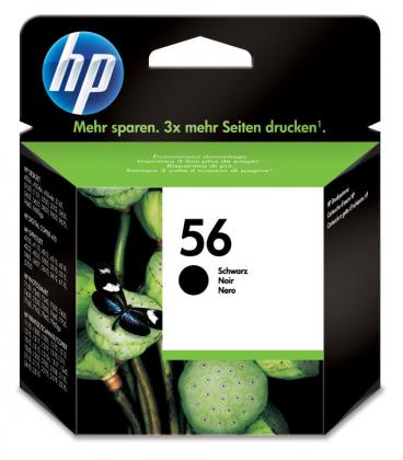 HP Cartucho de tinta original 56 negro - Imagen 1