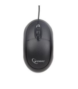 Gembird MUS-U-01 USB Óptico 1000DPI Ambidextro Negro ratón