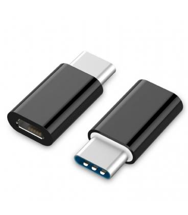 Gembird A-USB2-CMmF-01 USB Tipo C Micro USB Negro adaptador de cable - Imagen 1