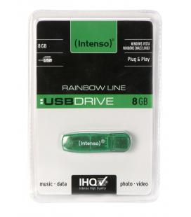 PENDRIVE 8GB USB2.0 INTENSO RAINBOW VERDE - Imagen 1