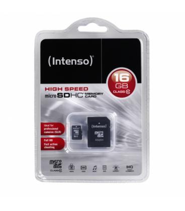 MEM MICRO SD 16GB INTENSO CL10 + ADAPT SD - Imagen 1