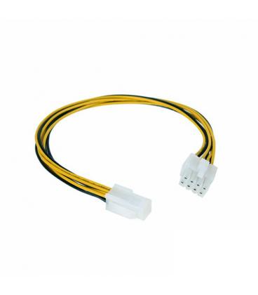 Nanocable 10.19.1401. Cable alimentación. 4-Pin/H a 4+4Pin/M. 15cm - Imagen 1