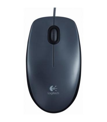 Logitech M90 ratón óptico 1000dpi USB negro - Imagen 1