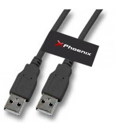 Cable phoenix usb a macho a macho 3m negro - Imagen 1