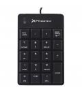 Teclado numerico con cable phoenix phnumericalpadb conexion / usb / 19 teclas / indicador led / valido para windows negro - Imag