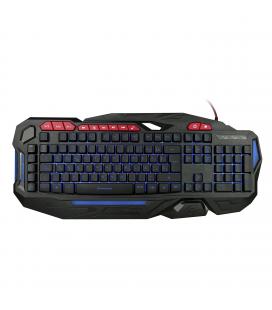 Teclado qwerty español multimedia phoenix phfactorkey con cable usb / estetica gaming / teclas programables/ retroiluminado 4 