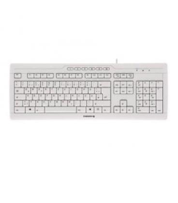 Teclado cherry stream 3.0 usb ultraplano blanco - Imagen 1