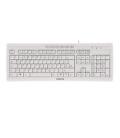 Teclado cherry stream 3.0 usb ultraplano blanco - Imagen 1