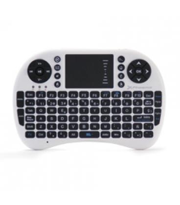 Mini teclado inalambrico wireless 2.4ghz phoenix touchpad multimedia smart tv / tvbox / android tv / color blanco y negro - Ima